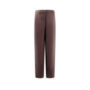 Giorgio Wide Trousers Brown, Dam