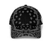 Garment Workshop Svart Bomull Bandana Baseball Keps Black, Herr