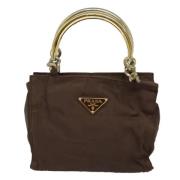 Prada Vintage Pre-owned Tyg prada-vskor Brown, Dam