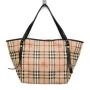 Burberry Vintage Pre-owned Plast totevskor Beige, Dam