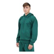 Adidas Grön huva fleece tröja Green, Herr