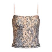 Diesel Top T-Hop-P2 Beige, Dam