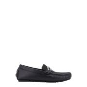 Fendi Jacquard Eclissi Läder Loafer Black, Herr