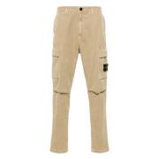 Stone Island Cargo bomullsbyxor med dragkedjefickor Beige, Herr