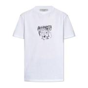 AllSaints T-shirt Inksaints White, Dam