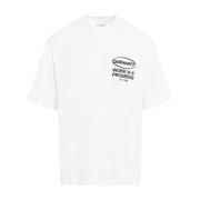 Carhartt Wip Vit Svart Body of Work T-shirt White, Herr