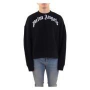 Palm Angels Sweatshirts Black, Herr