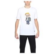 Gianni Lupo Vit Tryckt Kortärmad T-shirt White, Herr