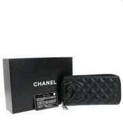 Chanel Vintage Pre-owned Laeder plnbcker Black, Dam