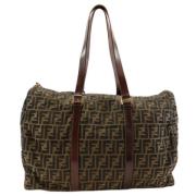 Fendi Vintage Pre-owned Nylon fendi-vskor Brown, Unisex