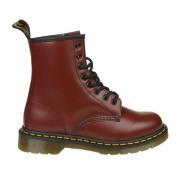 Dr. Martens Röda ankelboots för kvinnor Red, Dam