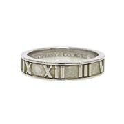 Tiffany & Co. Pre-owned Pre-owned Silver ringar Gray, Dam