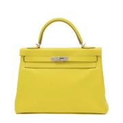 Hermès Vintage Pre-owned Laeder handvskor Yellow, Dam