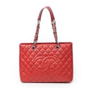 Chanel Vintage Pre-owned Laeder chanel-vskor Red, Dam