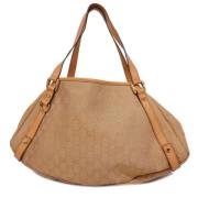 Gucci Vintage Pre-owned Canvas gucci-vskor Beige, Dam