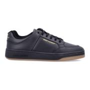 Saint Laurent Svarta Läder Sneakers SL 61 Black, Herr