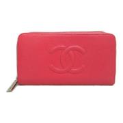 Chanel Vintage Pre-owned Laeder plnbcker Pink, Dam