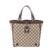 Gucci Vintage Pre-owned Canvas gucci-vskor Beige, Dam