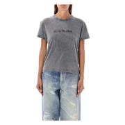 Acne Studios Faded Gray Etza Blurred T-Shirt Gray, Dam