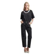 Kocca Jeans med pärldekoration Black, Dam