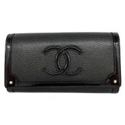 Chanel Vintage Pre-owned Laeder plnbcker Black, Dam