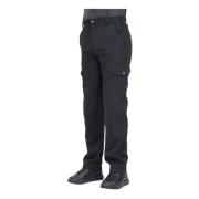 Dickies Svarta Cargo Jeans Casual och Funktionell Black, Herr