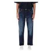 Emporio Armani Klassiska Denim Jeans Blå Blue, Herr