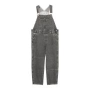 Marc O'Polo Barrel dungarees relaxed Gray, Dam