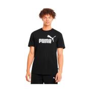 Puma Ess Logo Tee Lätt Bomull T-shirt Black, Herr