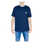 Tommy Hilfiger Blå Tryckt Kortärmad T-shirt Blue, Herr