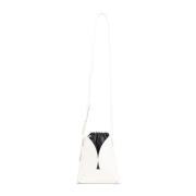 Jil Sander Elegant Ellipse Crossbody Väska White, Dam