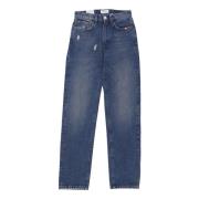 Amish Dam Straight Denim Jeans Blue, Dam