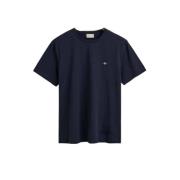 Gant Blå Reg Shield Ss T-Shirt Blue, Herr