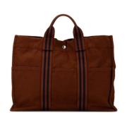 Hermès Vintage Pre-owned Canvas totevskor Brown, Dam