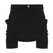 Rick Owens Svart Minikjol Black, Dam