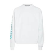 Jacquemus Tryckt Sweatshirt Jersey Bomull Multifärgad White, Herr