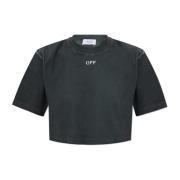 Off White Tryckt sweatshirt Black, Dam