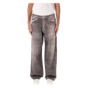 Emporio Armani Vida Jeans med Patchwork Fickor Gray, Herr