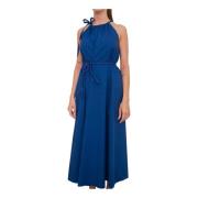 Max Mara Elegant Klänning för Kvinnor Blue, Dam