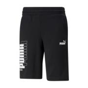 Puma Sportig Svart Logoshorts Black, Herr