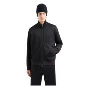 Armani Exchange Svart Full-Zip Tröja 6Dzmla Black, Herr