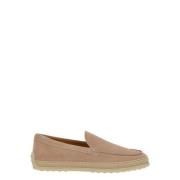 Tod's Rosa Slip-on Loafers med Rafia Detalj Pink, Dam