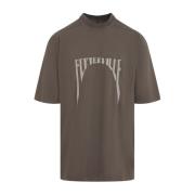 Rick Owens Grå T-shirt Aw24 Brown, Herr