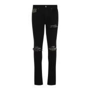 Amiri Svarta Jeans för Män Aw24 Black, Herr