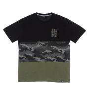 Dolly Noire Camo sektion tee svart/oliv Multicolor, Herr