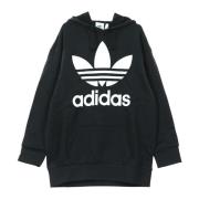 Adidas Svart/Vit Huvtröja för Män Black, Herr