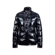 Emporio Armani Blank quiltad pufferjacka Black, Dam