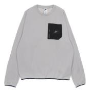 Nike Sportswear Crewneck Fleece Sweatshirt Lt Iron Gray, Herr