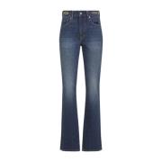 Tom Ford Blå High-Waisted Straight Leg Jeans Blue, Dam