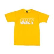 Obey Guld Herr T-shirt Yellow, Herr